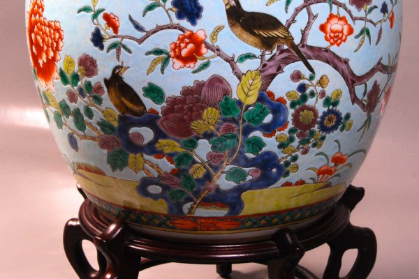 Vasque porcelaine Dynastie Qing