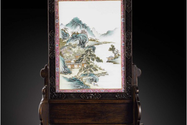 écran de table   Chine Dynastie Qing