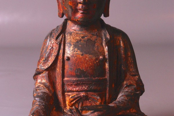 Bhaisajyaguru Bronze laque  Chine   XVI°  Dynastie Ming