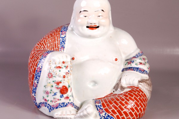 Bouddha en porcelaine   CHINE           XX° siècle