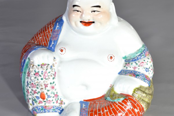 Bouddha en porcelaine   Chine          XX° siècle    Période république