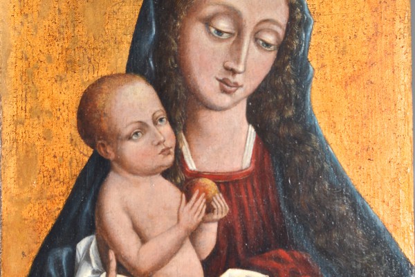 Vierge à l'enfant Huile:panneau