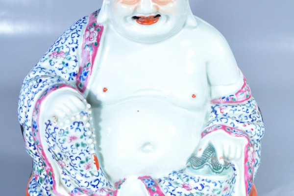 Bouddha en porcelaine   CHINE    Période République  XX° siècle